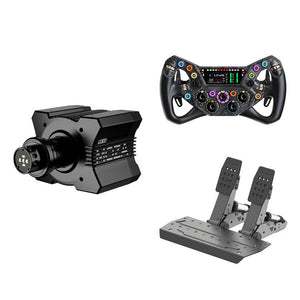 MOZA R9 V3 9Nm Direct Drive Wheel Base + 300mm KS PRO High-Performance Sim Racing Wheel + SRP2 2-Pedal