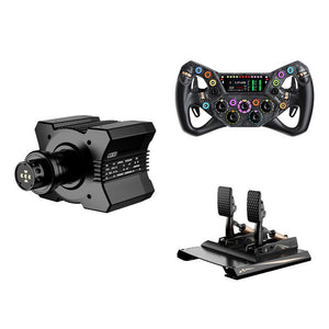 MOZA R9 V3 9Nm Direct Drive Wheel Base + 300mm KS PRO High-Performance Sim Racing Wheel + CRP2 2-Pedal