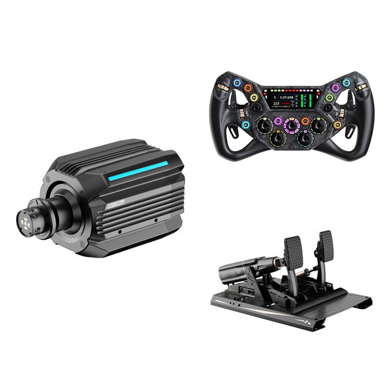MOZA R25 Ultra 25Nm Direct Drive Wheel Base + 300mm KS PRO Sim Racing Wheel + mBooster 2-Pedal Set