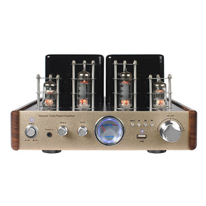 Golden AV-2030 30Wx2 Bluetooth5.0 HiFi Lossless Electronic Tube Amplifier 6F2x2 6u1x2 Vacuum Tube Power Amplifier