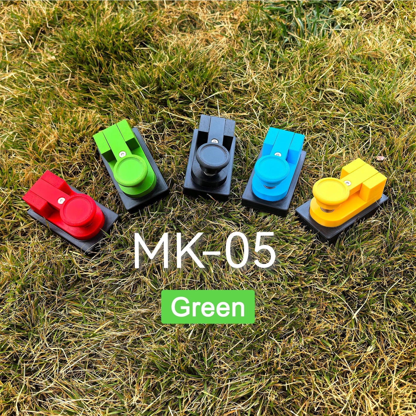 HamGeek Green MK-05 Portable Mini CW Key 3D-Printed Manual Morse Code Key for Amateur Radio Telegraph Training