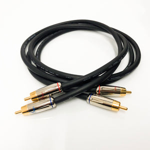 Music Wizard E1 High-Fidelity RCA Cable Analog Signal Cable Pair 1.5m for Tube Amplifiers and Decoders