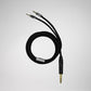 Music Wizard Black PMH1 Open-back Planar Headphones Superior Build Tuned Cavity Replaceable Cables