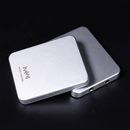 Music Wizard W8 Portable DAC Headphone Amplifier (Silver) with Balanced Output and Ultra-Low Noise