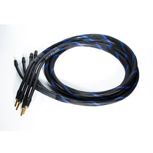 3m Music Wizard Audiophile 6-Core Pure Copper Speaker Cable with MPS Shark-4 Gold-Plated Banana Plug