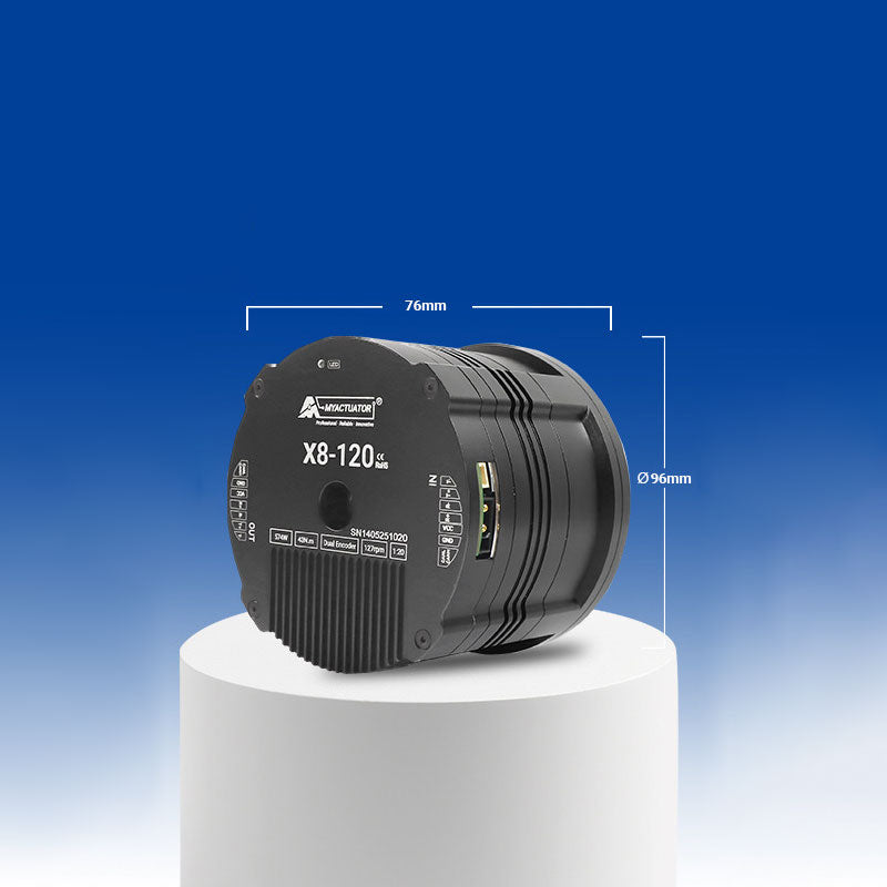 RMD-X8-120 EtherCAT Dual Encoder Robot Motor 120NM Large Torque Planetary Reducer Robot Joint Motor