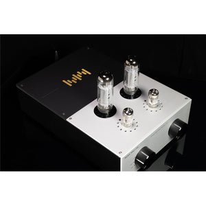 Music Wizard VP-1 8Wx2 EL34 Tube Amplifier Bluetooth Integrated Amp (Power Amp) + N°1 Bookshelf Speaker