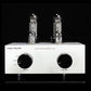 Music Wizard VP-1 8Wx2 EL34 Tube Amplifier (Power Amp) + V8S 8-Inch Bookshelf Speakers with Headphone Amp