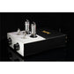 Music Wizard VP-1 8Wx2 EL34 Tube Amplifier (Power Amp) + E5 4.5-Inch Bookshelf Speakers with Headphone Amplifier