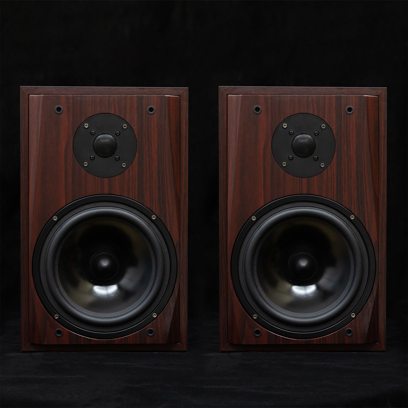 Music Wizard V8S 8-Inch Passive Bookshelf Speakers for HiFi Home and Desktop Theater + Speaker Cables