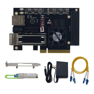 XCKU5P Development Board FPGA Core Board Onboard 128Mbit FLASH FMC QSFP28 100G Optic Port PCIE3.0