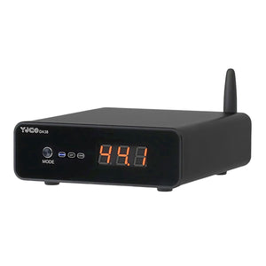 Black DA38 HiFi Bluetooth5.4 Receiver LDAC Lossless Audio Power Amplifier DAC ES9038Q2M Decoder + DC12V Power Adapter