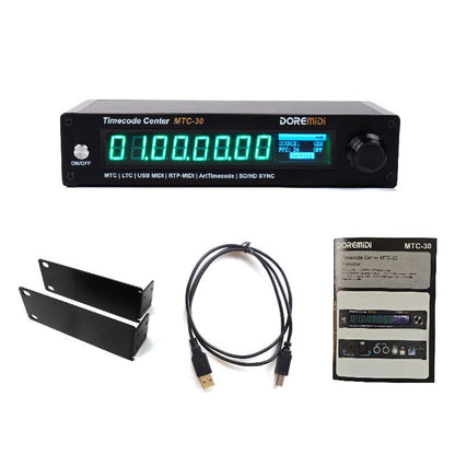 DOREMiDi MTC-30 Timecode Center SMPTE LTC to MIDI Time Code Converter USB MIDI Audio Sync Interface