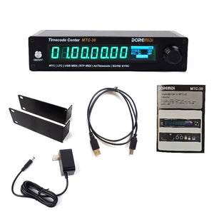 DOREMiDi MTC-30 Timecode Center SMPTE LTC to MIDI Time Code Converter + 9V DC Power Adapter