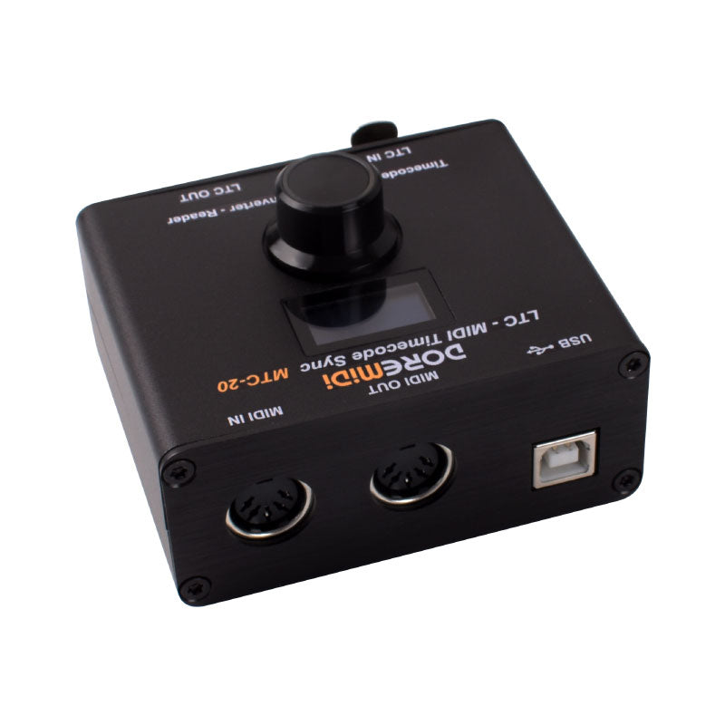 DOREMiDi MTC-20 LTC-MIDI Timecode Sync Timecode Generator SMPTE LTC to MTC Sync Interface