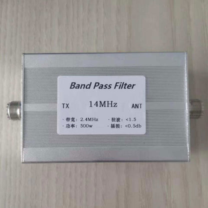 BPF-14M-500WM 14MHz Bandpass Filter 500W Anti-interference Improved Sensitivity Competition Grade Female Socket