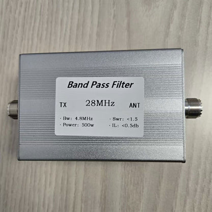 BPF-28M-500WM 28MHz Bandpass Filter 500W Anti-interference M Female Connector Improves Receiving Sensitivity