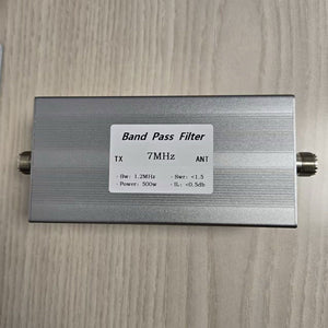 BPF-7M-500WM 7MHz Bandpass Filter 500W Shortwave RF Filter Anti-Interference M-Female Connector