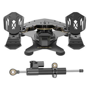 MOZA MRP Rudder Pedals with Adjustable Pedal Angle and Hall Sensor + MRP Adjustable Damper