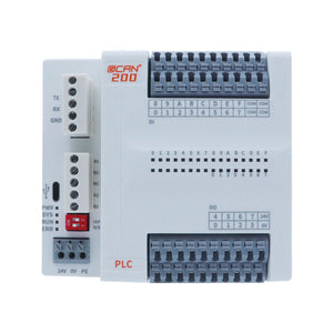 GCAN-PLC-200 Integrated RS232/RS485 PLC Controller 16DI 8DO Support for Codsys Programming