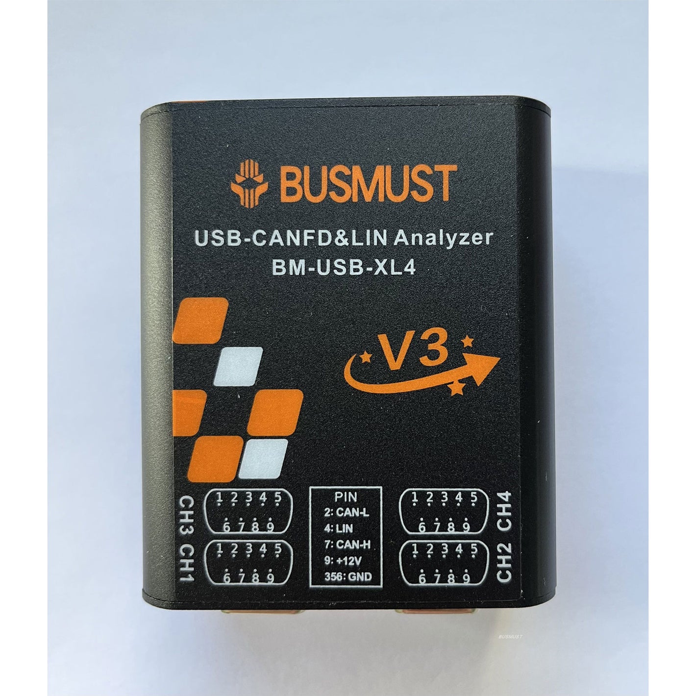 BM-USB-XL4 4-Channel Isolated USB-CANFD LIN Analyzer Support CAN Classic2.0B CANFD and LIN Protocols