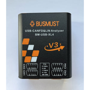 BM-USB-XL4 4-Channel Isolated USB-CANFD&amp;LIN Analyzer Support CAN Classic2.0B &amp; CANFD &amp; LIN Protocols