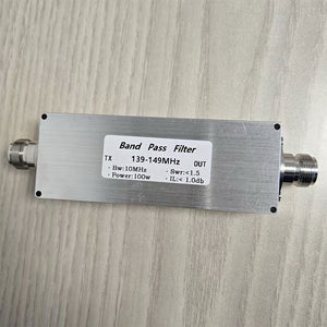BPF-139-149M-100WN-Plus 139-149MHz 100W Bandpass Filter RF Harmonic Clutter Filtering with N Female Connector