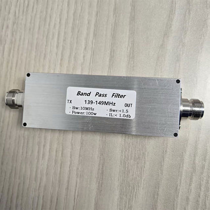 BPF-139-149M-100WN-Plus 139-149MHz 100W Bandpass Filter RF Harmonic Clutter Filtering with N Female Connector