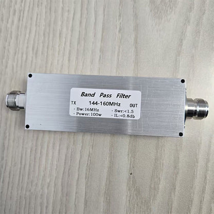 BPF-144-160M-100WN-Plus 88-108MHz 100W Bandpass Filter RF Anti-interference Accessory with N Female Connector