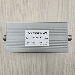 BPF-14M-200WM-Plus 14MHz 200W Shortwave High Isolation Bandpass Filter RF Accessory with M Female Connector