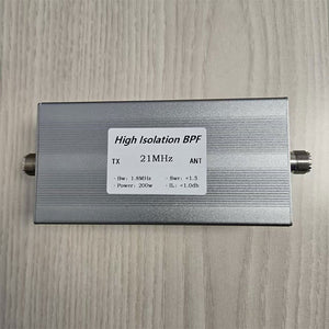 BPF-21M-200WM-Plus 21MHz 200W Shortwave High Isolation Bandpass Filter RF Accessory with M Female Connector