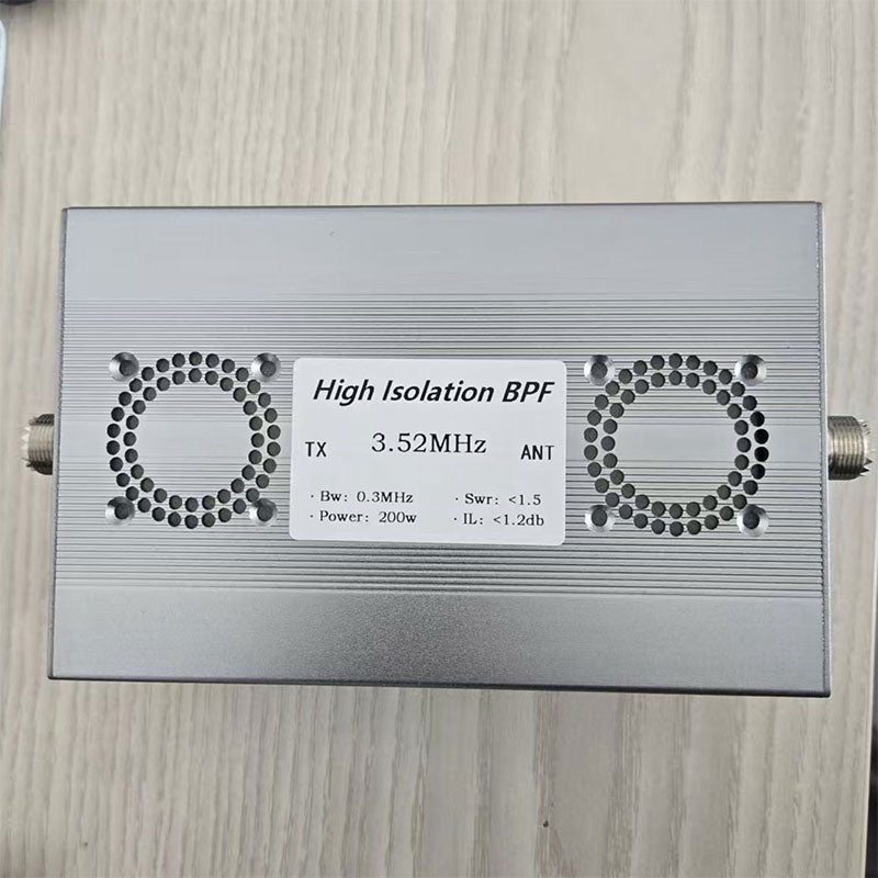 BPF-3.52M-200WM-Plus 3.52MHz 200W Shortwave High Isolation Bandpass Filter RF Accessory with M Female Connector