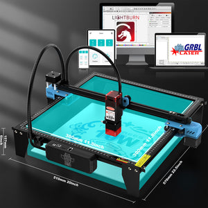 TWOTREES TTS-10 Pro 10W Laser Engraving Machine (EU/US Standard Power) for 8mm Thick Wood 5mm Acrylic