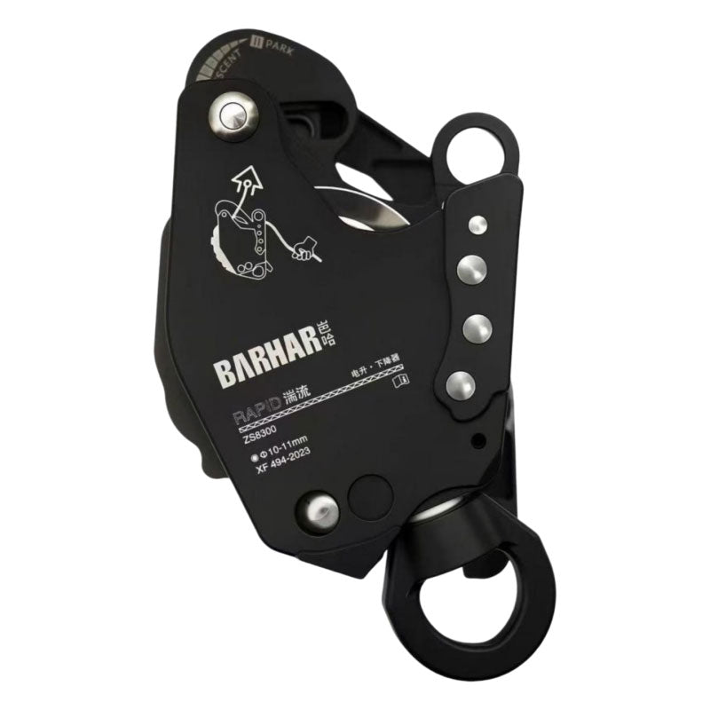 BARHAR ZS8300 Fire Version Electric Ascender Height Operation Descender Lift Retarder 350KG Load Rope Climbing IP66 Waterproof