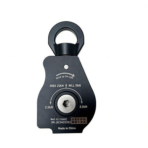 H1 Universal Pulley 25KN Electric Assisted Rope Collector Multifunctional Pulley for Height Operation/Rock Climbing
