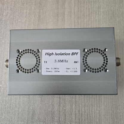 BPF-3.8M-200WM-Plus 3.8MHz 200W High Isolation Band Pass Filter 80M Band RF Accessory with M Female Connector