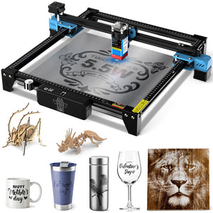 TWOTREES TTS-55 Pro 5.5W Laser Engraver 40W CNC Cutting Machine (EU Standard) for Wood Stainless Steel Acrylic