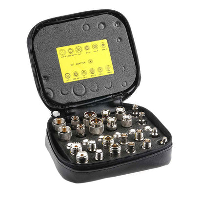 RS PRO 30PCS RF Coaxial Adapter Kit - BNC UHF Mini UHF TNC SMA N Series Connector Set for Interconnecting