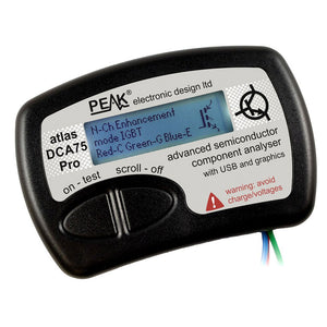 Original Atlas DCA75 Pro Advanced Semiconductor Component Analyser with USB and Graphics for PEAK Electronic Design