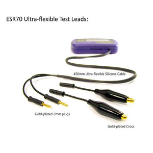 Original Atlas ESR70 Gold ESR Low Resistance and Capacitance Meter with Automatic Discharge for PEAK Electronic Design