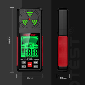HABOTEST HT627 Multi-Field EMF Meter Electric Field &amp; Ionizing Radiation Tester with Alarm Function