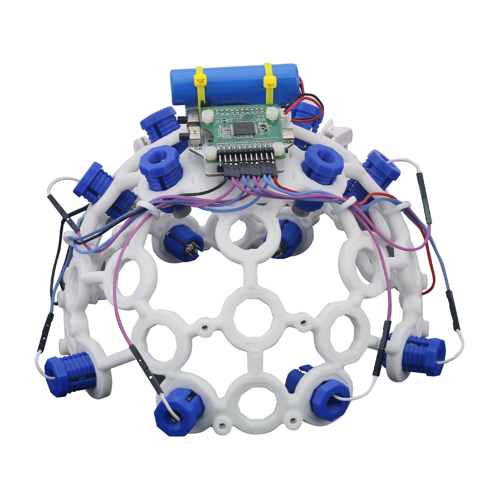 Customized 3D-Printed 8-Channel EEG Caps for OpenBCI++ Brain Computer