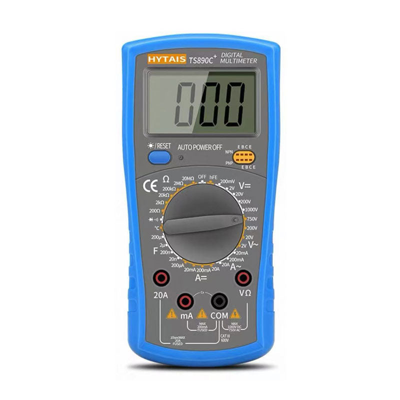 HYTAIS TS890C+ Digital Multimeter Tester for Temperature AV DC Voltage Current Resistance Capacitance