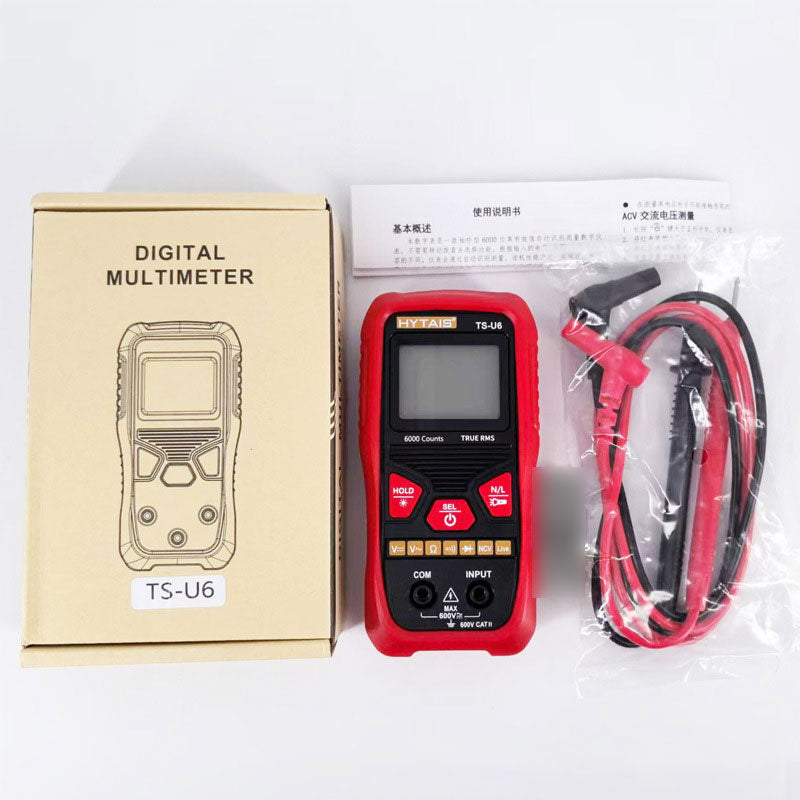 HYTAIS TS-U6 600V Smart Digital Multimeter 6000 Counts Precision Automatic Recognition Multimeter