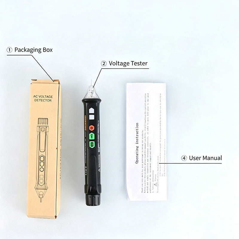 HYTAIS TS10A AC Voltage Detector 1000V Non-Contact Voltage Tester Pen Live Neutral Wire Tester for Electrical Repair