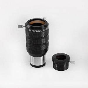 TeSeek XY-230712 2-Inch 5X Apochromatism Premium Barlow Lens with 2-Inch to 1.25-Inch Adapter for Astronomical Telescopes