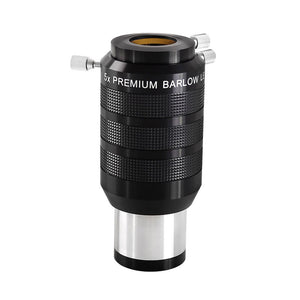 TeSeek XY-230712 2-Inch 5X Apochromatism Premium Barlow Lens with 2-Inch to 1.25-Inch Adapter for Astronomical Telescopes