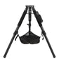 CF-50 Portable Carbon Fiber Tripod 460-770mm 50KG Load Capacity + 3PCS 45MM Aluminum Alloy Foot Pads for Astronomical Telescopes