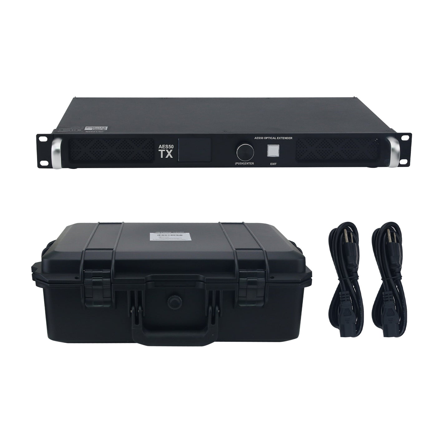 DN50 Max Dual Port AES50 Fiber Optic Extender Dual Channel Gigabit Network Fiber Optic Transceiver TX and RX