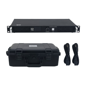 DN50 Max Dual Port AES50 Fiber Optic Extender Dual Channel Gigabit Network Fiber Optic Transceiver TX &amp; RX